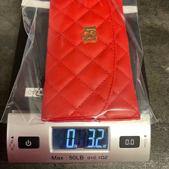 Badgley Mischka Womens Vegan Leather Long Card Holder Wallet Red Quilted NWT - Picture 10 of 10